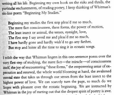 Whitman's “Beginning My Studies” | Rachel writes.